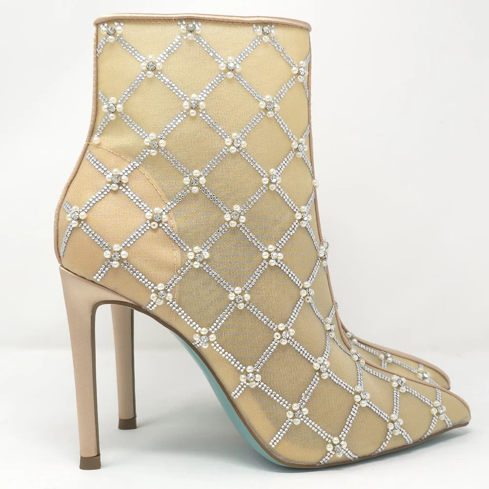 Betsey Johnson Women's Larkk Ankle Boot Nude - Picture 3 of 11